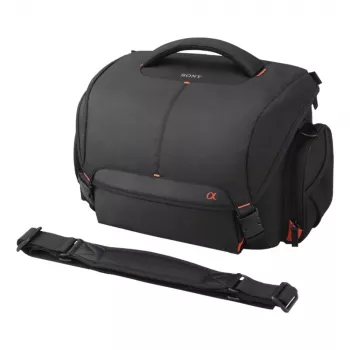 Sony LCS-SC8, torba na ramię, Sony, SLT-A58K, SLT-A65V, SLT-A77V, SLT-A99V, NEX-6/B, NEX-6L/B, czarny