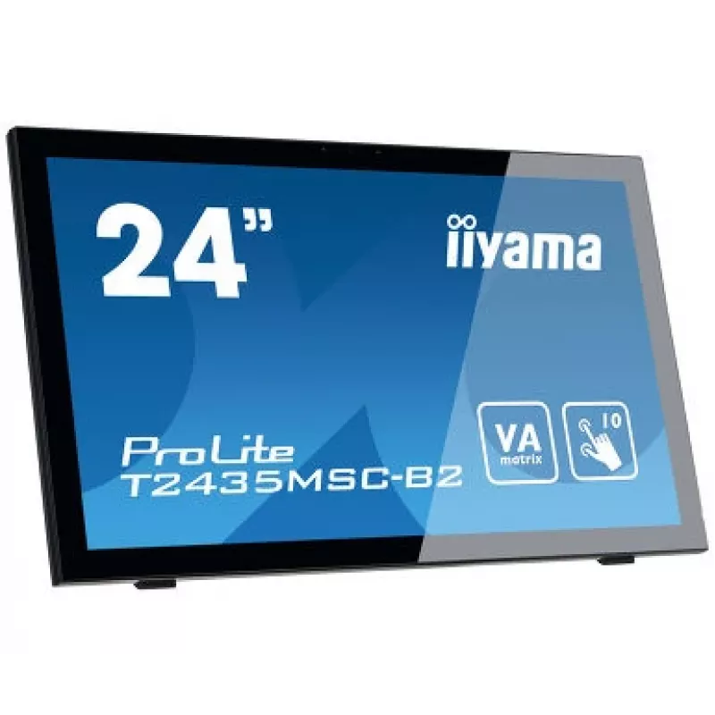 iiyama ProLite T2435MSC-B2 monitor komputerowy 59,9 cm (23,6 cala) 1920 x 1080 pikseli Full HD LED ekran dotykowy Czarny