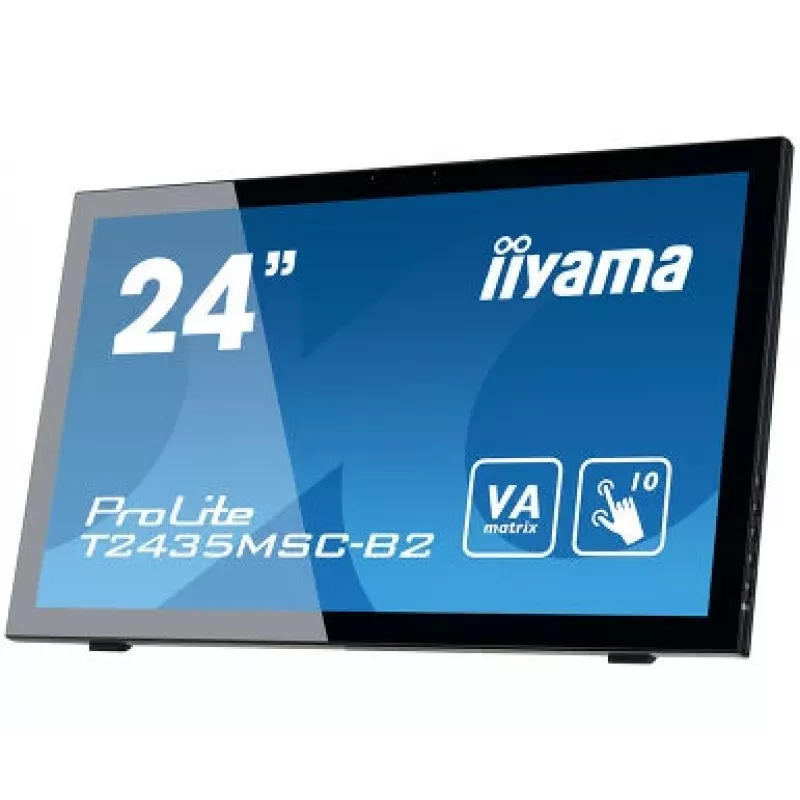 iiyama ProLite T2435MSC-B2 monitor komputerowy 59,9 cm (23,6 cala) 1920 x 1080 pikseli Full HD LED ekran dotykowy Czarny