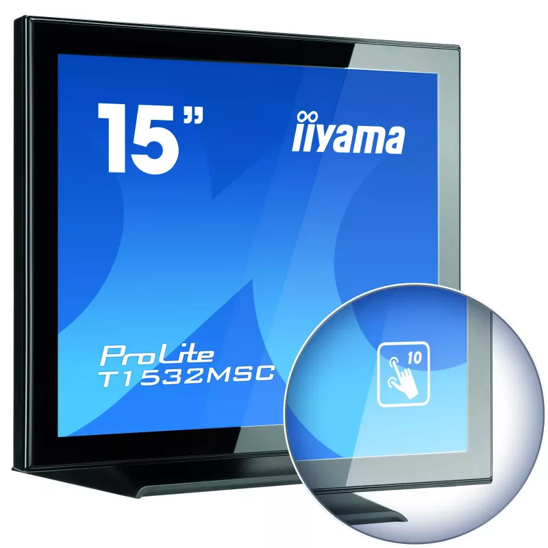 iiyama T1532MSC-B5AG monitor POS 38,1 cm (15 cali) 1024 x 768 pikseli ekran dotykowy