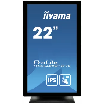 Monitor komputerowy iiyama ProLite T2234MSC-B7X 54,6 cm (21,5 cala) 1920 x 1080 pikseli Full HD Ekran dotykowy Czarny