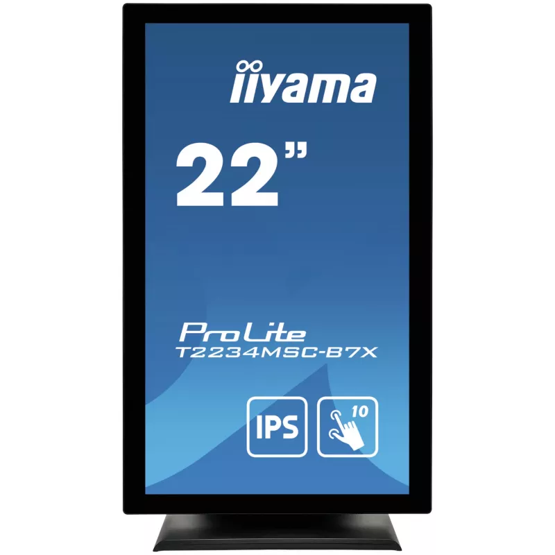 Monitor komputerowy iiyama ProLite T2234MSC-B7X 54,6 cm (21,5 cala) 1920 x 1080 pikseli Full HD Ekran dotykowy Czarny