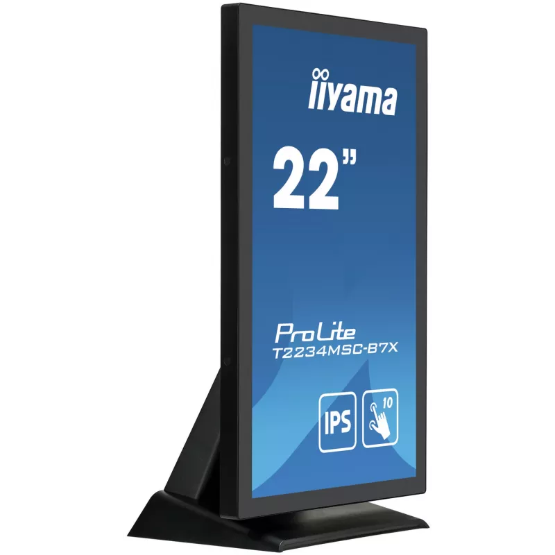 Monitor komputerowy iiyama ProLite T2234MSC-B7X 54,6 cm (21,5 cala) 1920 x 1080 pikseli Full HD Ekran dotykowy Czarny