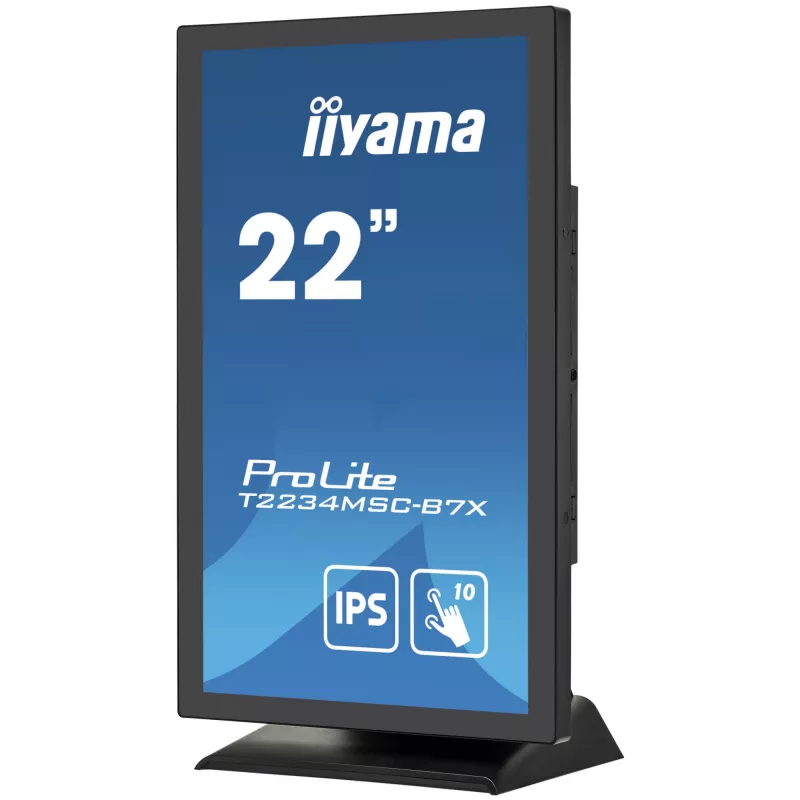 Monitor komputerowy iiyama ProLite T2234MSC-B7X 54,6 cm (21,5 cala) 1920 x 1080 pikseli Full HD Ekran dotykowy Czarny