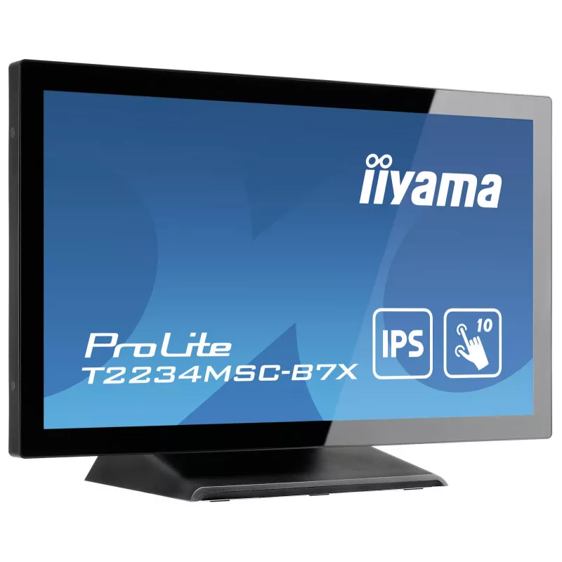 Monitor komputerowy iiyama ProLite T2234MSC-B7X 54,6 cm (21,5 cala) 1920 x 1080 pikseli Full HD Ekran dotykowy Czarny