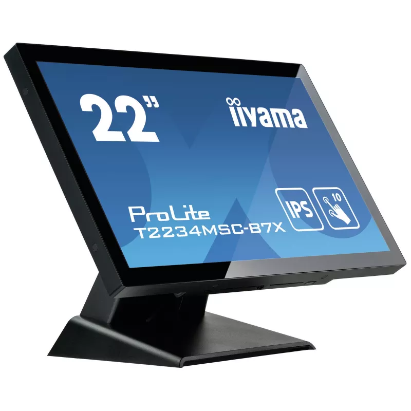 Monitor komputerowy iiyama ProLite T2234MSC-B7X 54,6 cm (21,5 cala) 1920 x 1080 pikseli Full HD Ekran dotykowy Czarny