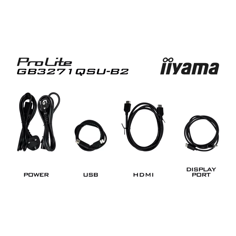 iiyama GB3271QSU-B2 monitor komputerowy 80 cm (31,5 cala) 2560 x 1440 pikseli Quad HD LED czarny