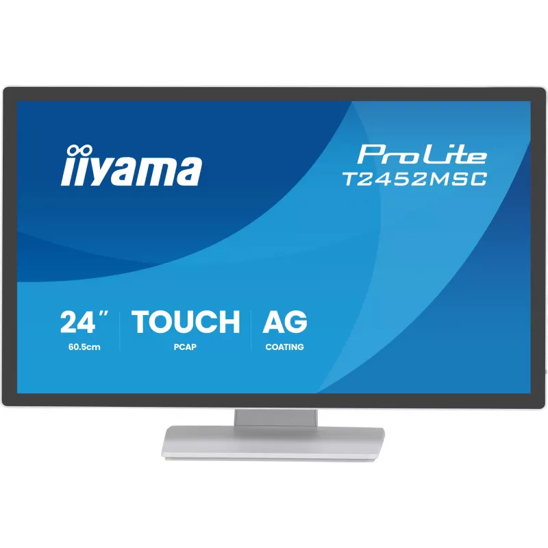 iiyama T2452MSC-W2AG monitor komputerowy 61 cm (24 cale) 1920 x 1080 pikseli Full HD LED ekran dotykowy Biały