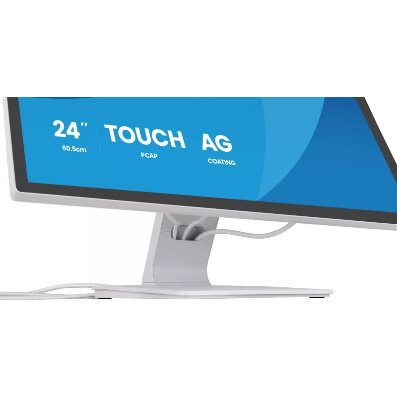 iiyama T2452MSC-W2AG monitor komputerowy 61 cm (24 cale) 1920 x 1080 pikseli Full HD LED ekran dotykowy Biały