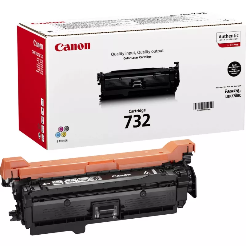 Wkład z tonerem Canon 732K — oryginalny, czarny, do druku laserowego, wydajność 6100 stron, 1 szt.
