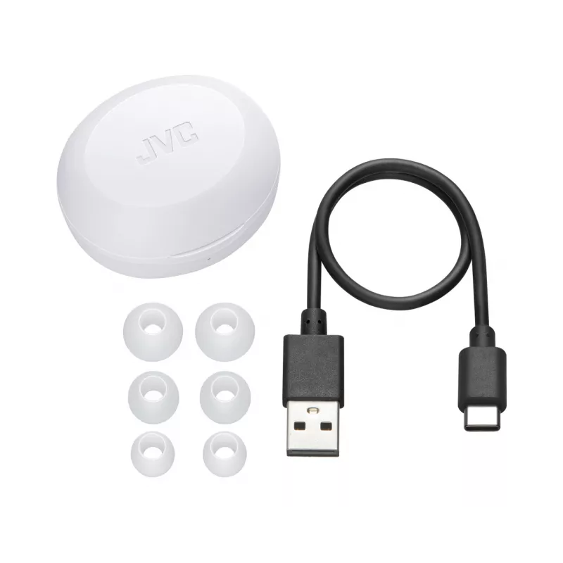 Bezprzewodowe słuchawki douszne JVC HA-A5T True Wireless Stereo (TWS) — douszne, 20–20000 Hz, białe