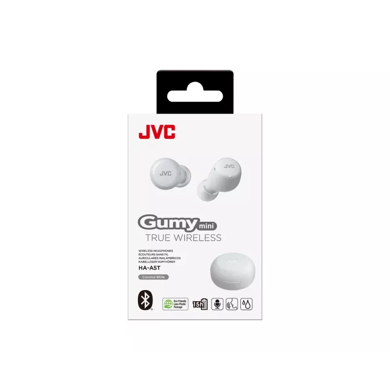 Bezprzewodowe słuchawki douszne JVC HA-A5T True Wireless Stereo (TWS) — douszne, 20–20000 Hz, białe