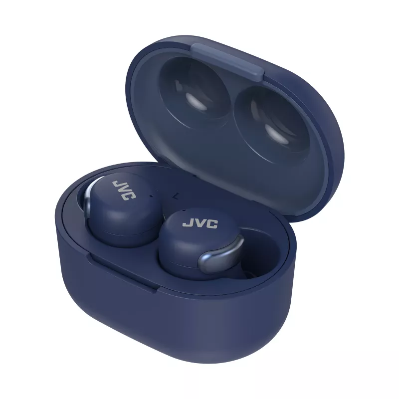 Słuchawki douszne JVC z aktywną redukcją szumów, niebieskie, True Wireless Stereo (TWS), 20–20000 Hz, połączenia/muzyka, 8,4 g, zestaw słuchawkowy, niebieski