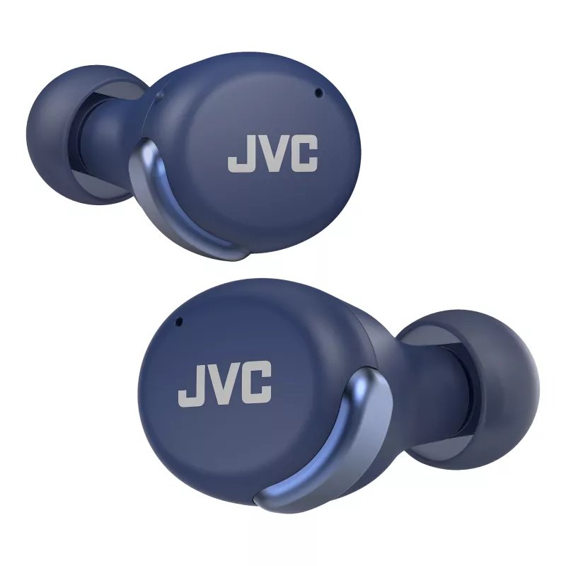 Słuchawki douszne JVC z aktywną redukcją szumów, niebieskie, True Wireless Stereo (TWS), 20–20000 Hz, połączenia/muzyka, 8,4 g, zestaw słuchawkowy, niebieski