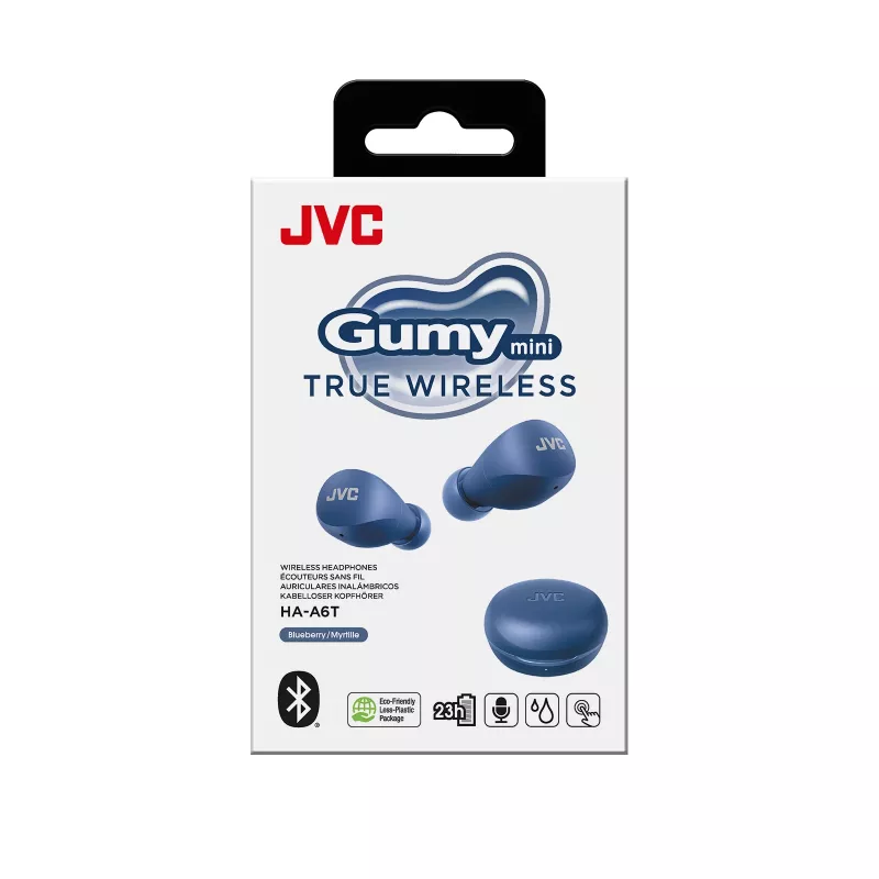 Zestaw słuchawkowy JVC Gumy Mini TWS niebieski