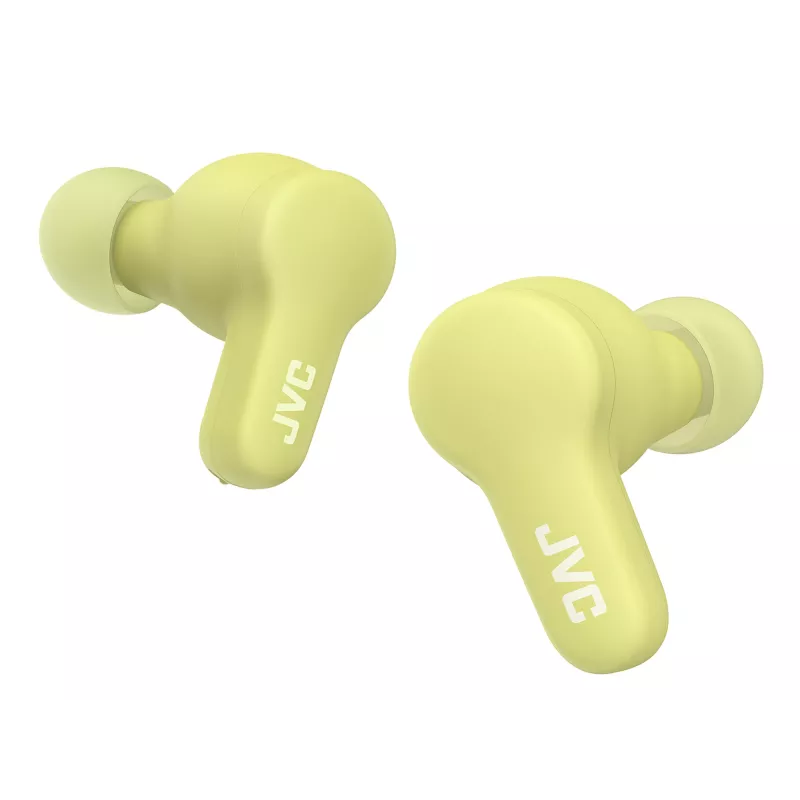 Bezprzewodowy zestaw słuchawkowy douszny JVC Gumy TWS Stix zielony — True Wireless Stereo Bluetooth, 20–20000 Hz, zasięg 10 m