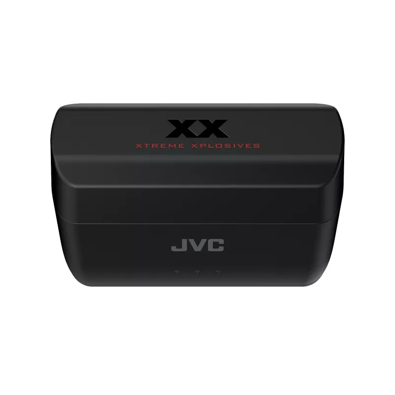 JVC XX Deep Bass Bezprzewodowe słuchawki douszne czarne, True Wireless Stereo (TWS), 20 - 20000 Hz, Połączenia/Muzyka, 8.8 g, Zestaw słuchawkowy, Czarny, Czerwony