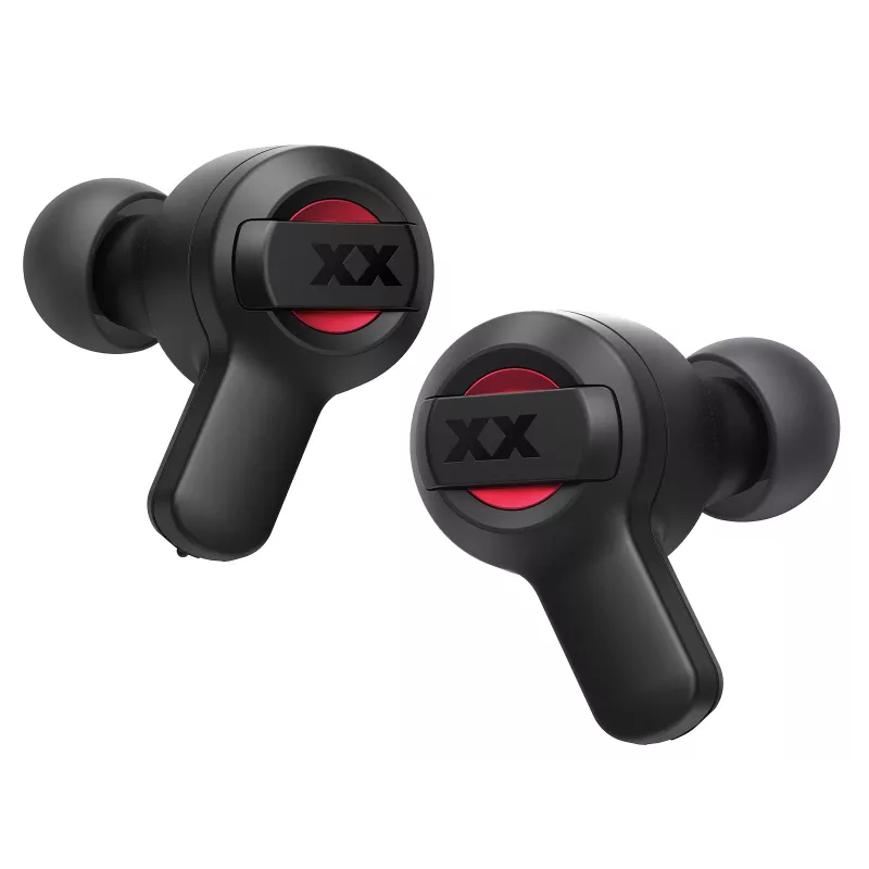 JVC XX Deep Bass Bezprzewodowe słuchawki douszne czarne, True Wireless Stereo (TWS), 20 - 20000 Hz, Połączenia/Muzyka, 8.8 g, Zestaw słuchawkowy, Czarny, Czerwony