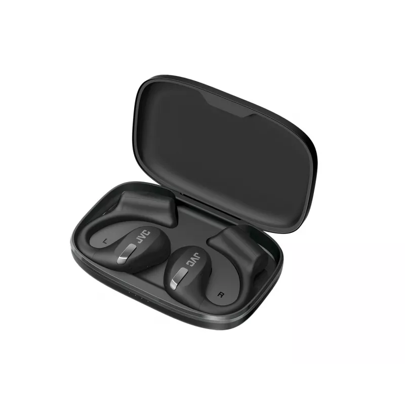 JVC HA-NP50T-B-U Nearphone TWS Czarny, True Wireless Stereo (TWS), 20 - 20000 Hz, Połączenia/Muzyka, 16 g, Zestaw słuchawkowy, Czarny