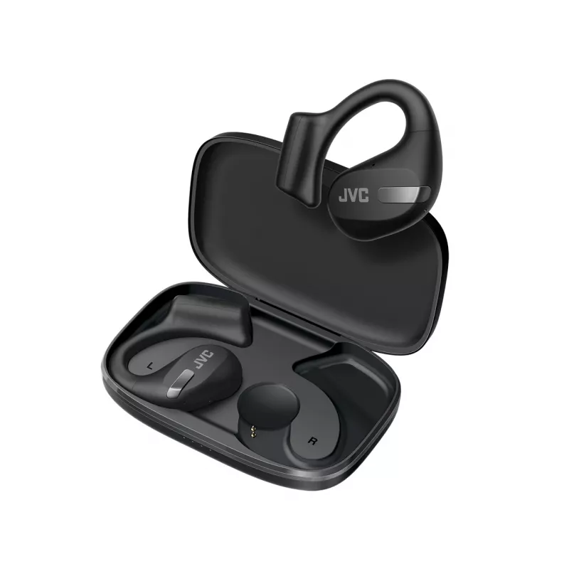 JVC HA-NP50T-B-U Nearphone TWS Czarny, True Wireless Stereo (TWS), 20 - 20000 Hz, Połączenia/Muzyka, 16 g, Zestaw słuchawkowy, Czarny