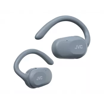 Zestaw słuchawkowy JVC HA-NP40T True Wireless Stereo (TWS) douszny z zaczepem na ucho Bluetooth, 20–20000 Hz, 10 m, szary