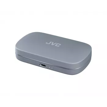 Zestaw słuchawkowy JVC HA-NP40T True Wireless Stereo (TWS) douszny z zaczepem na ucho Bluetooth, 20–20000 Hz, 10 m, szary