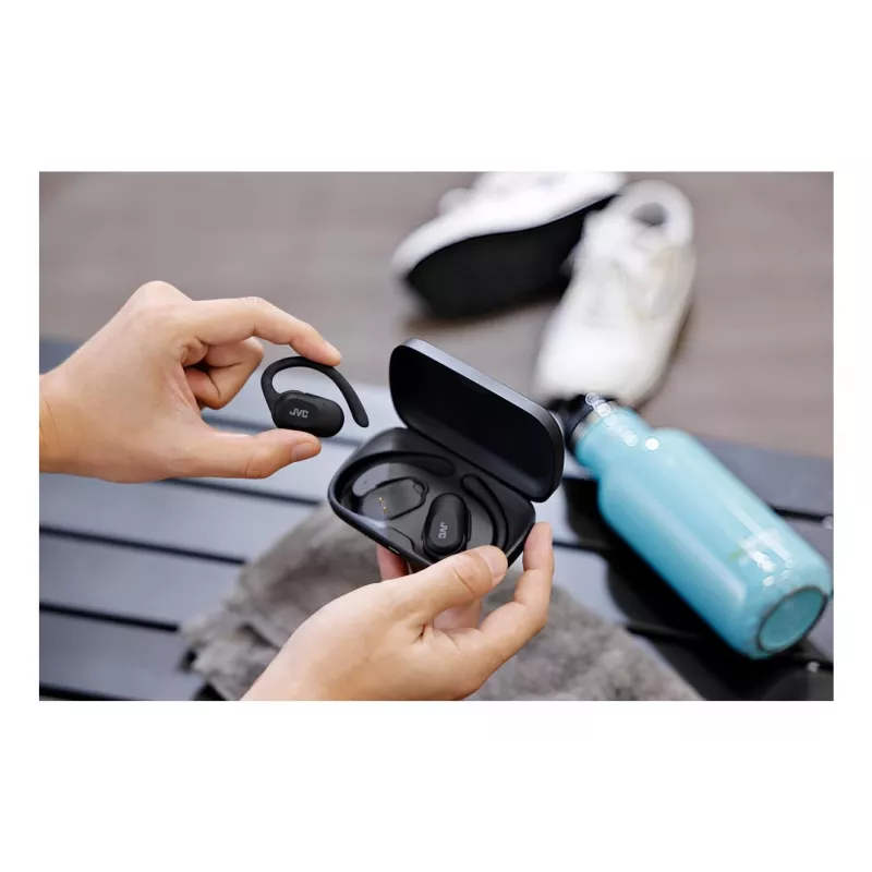 Zestaw słuchawkowy JVC HA-NP40T True Wireless Stereo TWS Ear-hook Bluetooth Czarny, 20–20000 Hz, 10 m