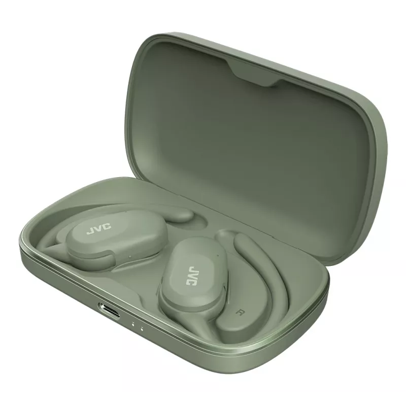 JVC HA-NP40T Zestaw słuchawkowy True Wireless Stereo (TWS) Ear-hook Rozmowy/Muzyka Bluetooth Zielony