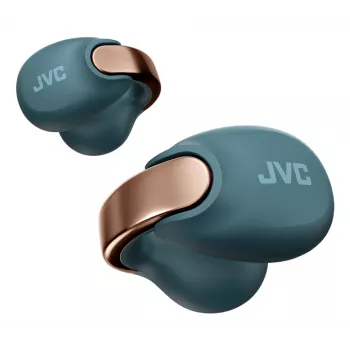 Zestaw słuchawkowy JVC HA-NP1T True Wireless Stereo (TWS) douszny na zaczep na ucho do połączeń/muzyki USB Type-C Bluetooth niebieski, złoty