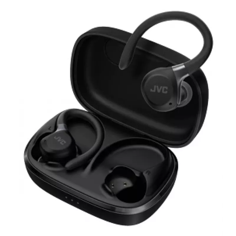 JVC HA-EC75T-B-U słuchawki/zestaw słuchawkowy Bezprzewodowe Ear-hook Sportowe Bluetooth Czarny