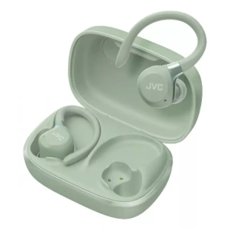 JVC HA-EC75T-G-U słuchawki/zestaw słuchawkowy Bezprzewodowe Ear-hook Sports Bluetooth Zielone