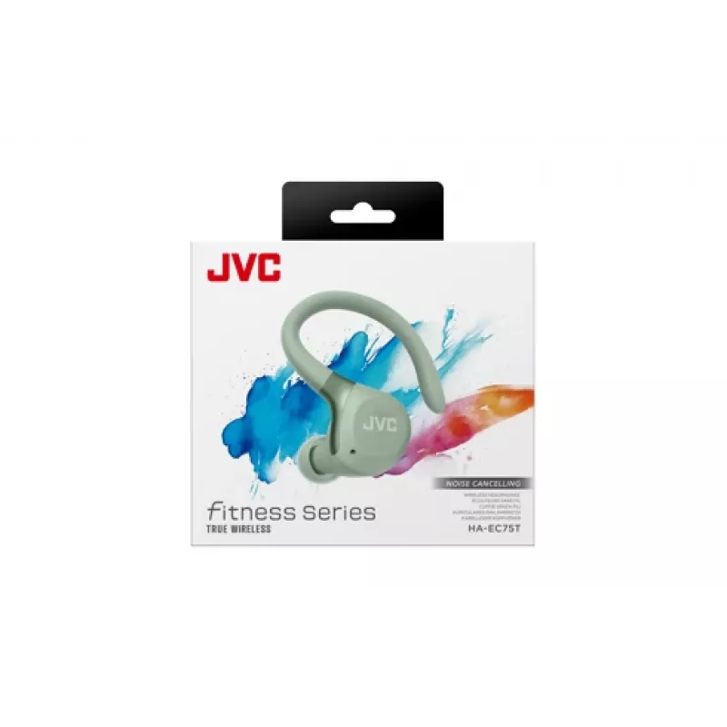 JVC HA-EC75T-G-U słuchawki/zestaw słuchawkowy Bezprzewodowe Ear-hook Sports Bluetooth Zielone