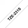 Brother TZE231S taśma do etykietowania czarny na białym TZe