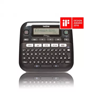 Drukarka etykiet Brother PT-D210, transfer termiczny, 180 x 180 DPI, 20 mm/s, QWERTY