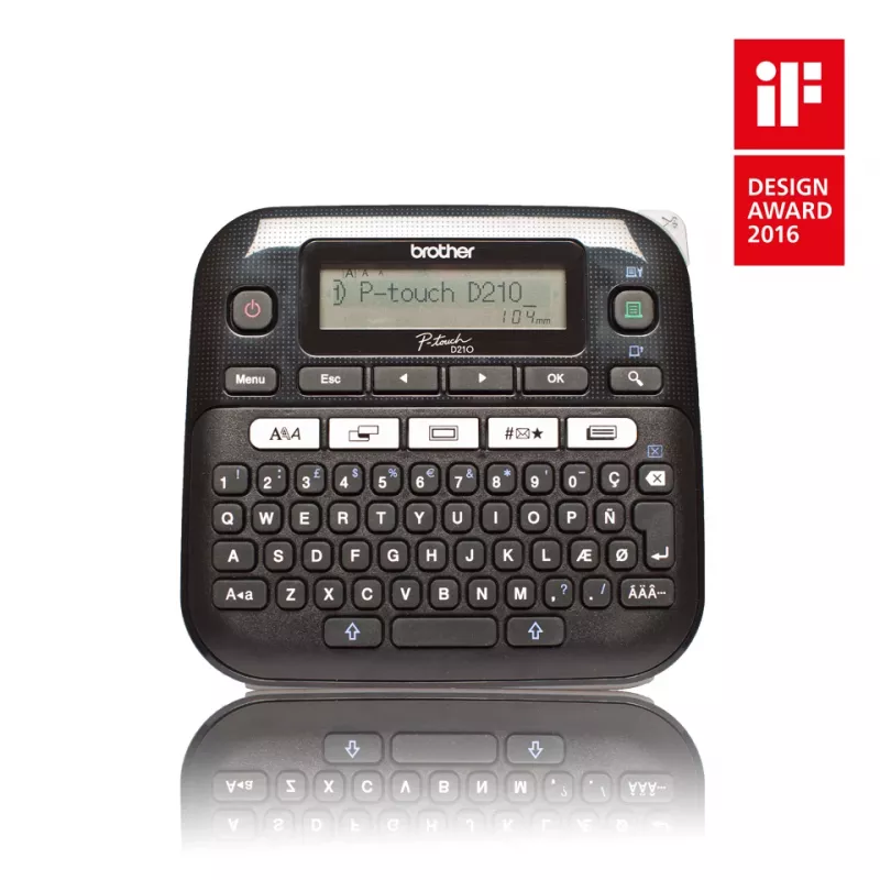 Drukarka etykiet Brother PT-D210, transfer termiczny, 180 x 180 DPI, 20 mm/s, QWERTY