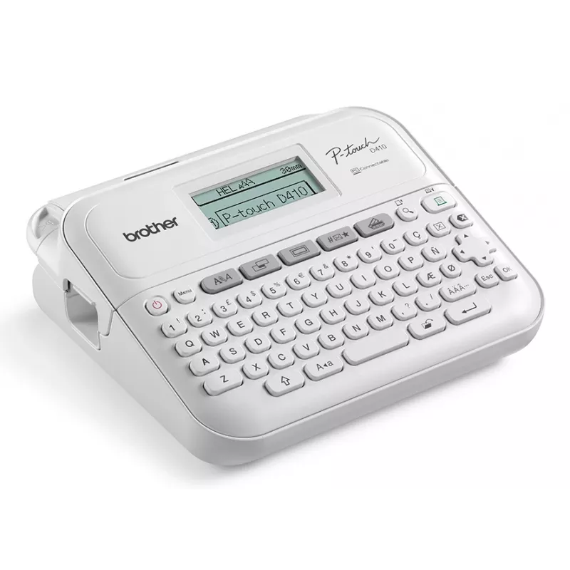 Drukarka etykiet Brother PT-D410VP ZINK (Zero-Ink) 180 x 180 DPI przewodowa TZe QWERTY