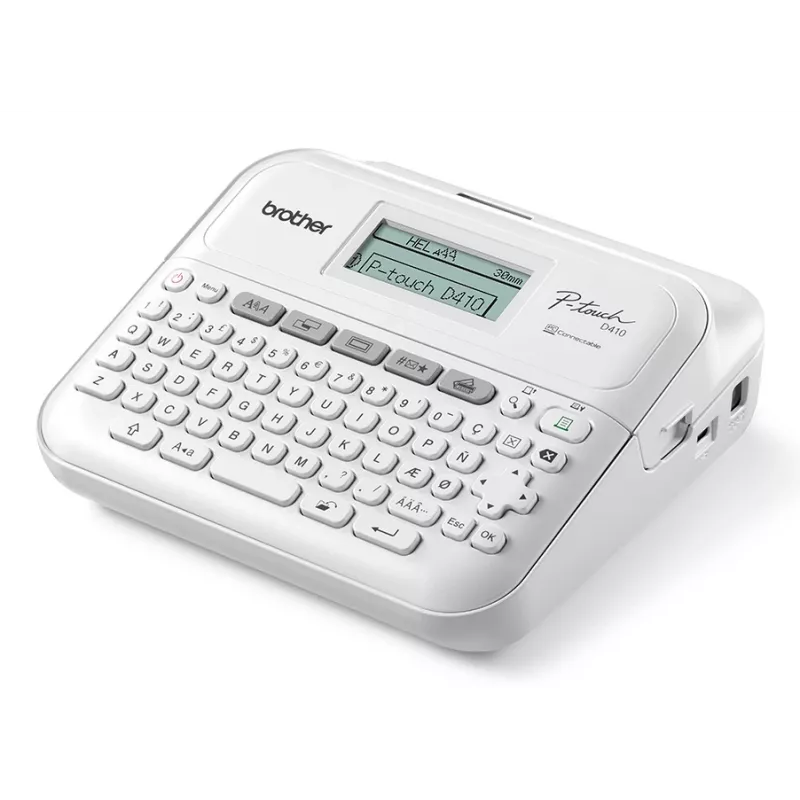 Drukarka etykiet Brother PT-D410 termotransferowa 180 x 180 DPI 20 mm/s Przewodowa TZe QWERTY