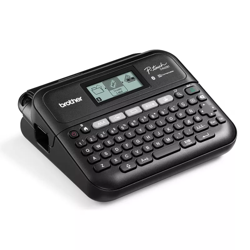 Drukarka etykiet Brother PT-D460BTVP, transfer termiczny, 180 x 180 DPI, 30 mm/s, przewodowa i bezprzewodowa, TZe, Bluetooth, QWERTY