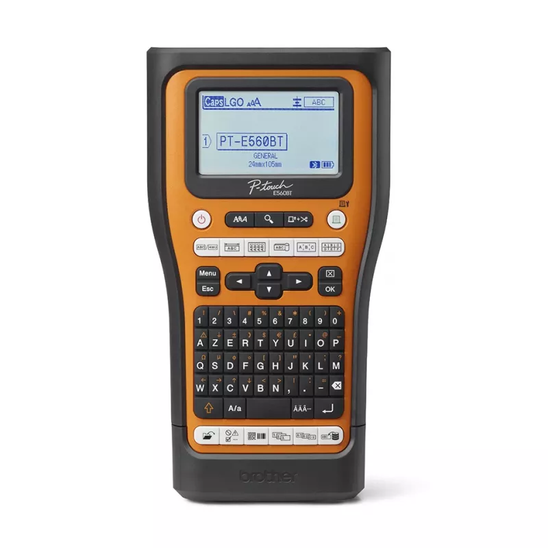 Drukarka etykiet Brother PT-E560BTVP Transfer termiczny 180 x 180 DPI 20 mm/s Przewodowa i bezprzewodowa HSE/TZe Bluetooth QWERTY