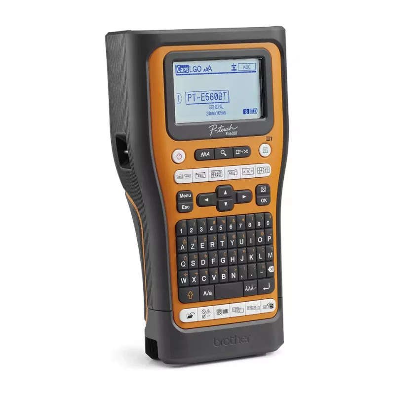 Drukarka etykiet Brother PT-E560BTVP Transfer termiczny 180 x 180 DPI 20 mm/s Przewodowa i bezprzewodowa HSE/TZe Bluetooth QWERTY