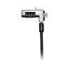 Kensington cienki Combination Laptop Lock, 1,8 m, Kensington, Zamek szyfrowy, Klucz, Czarny