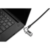 Kensington cienki Combination Laptop Lock, 1,8 m, Kensington, Zamek szyfrowy, Klucz, Czarny