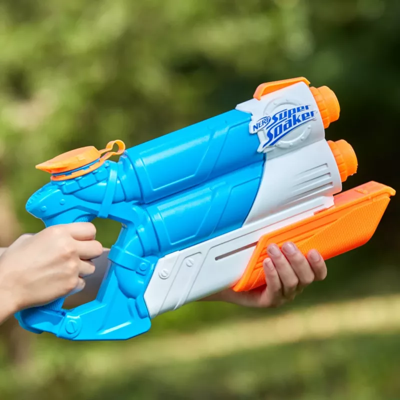 Nerf Super Soaker Twin Tide, pistolet na wodę, Wielokolorowy, od 6 lat