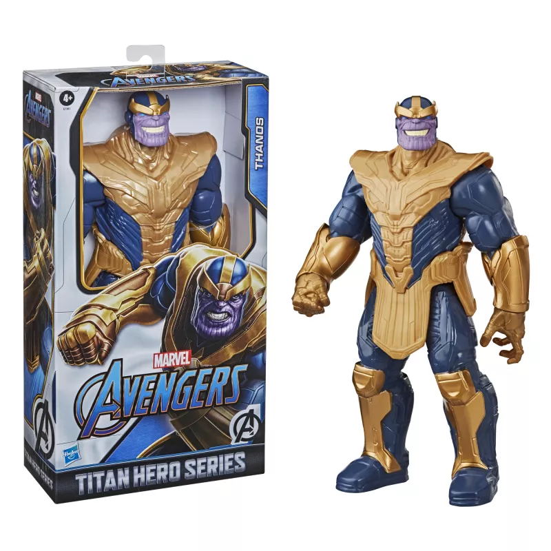 Marvel Avengers Blast Gear Deluxe Thanos Figurka Akcji, 4 lat(a), Niebieski, Żółty