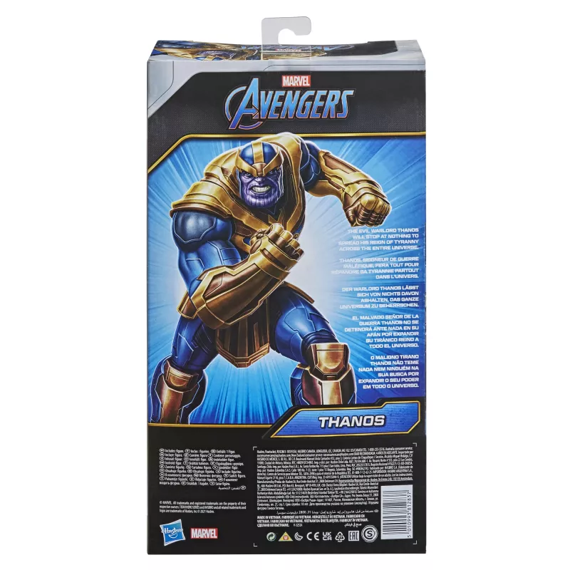 Marvel Avengers Blast Gear Deluxe Thanos Figurka Akcji, 4 lat(a), Niebieski, Żółty