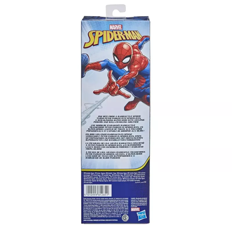 Figurka akcji HASBRO Marvel Spider-Man Titan Hero Spider-Man, plastikowa, wielokolorowa, dla dzieci od 4 lat