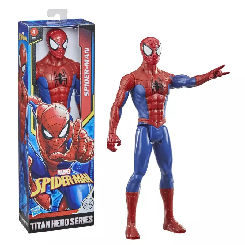 Figurka akcji HASBRO Marvel Spider-Man Titan Hero Spider-Man, plastikowa, wielokolorowa, dla dzieci od 4 lat