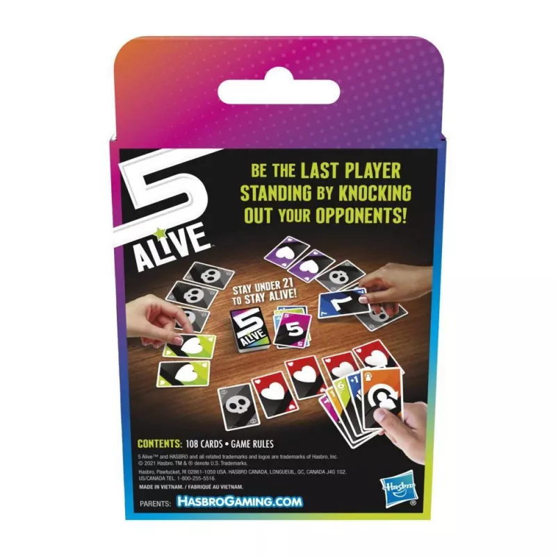 Hasbro Gaming F4205 5 Alive gra karciana kolekcjonerska