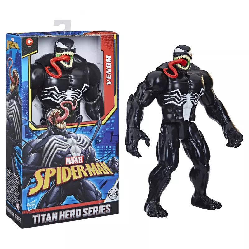 Marvel Spider-Man Titan Hero Series Venom, 4 lata, Spider-Man, Czarny, Czerwony, Biały