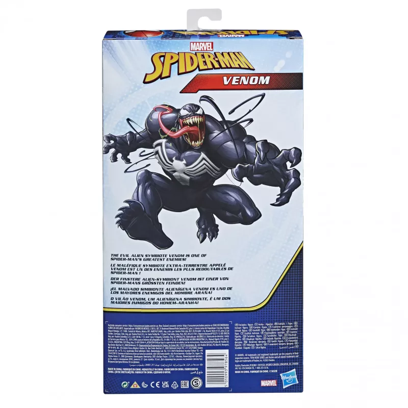 Marvel Spider-Man Titan Hero Series Venom, 4 lata, Spider-Man, Czarny, Czerwony, Biały